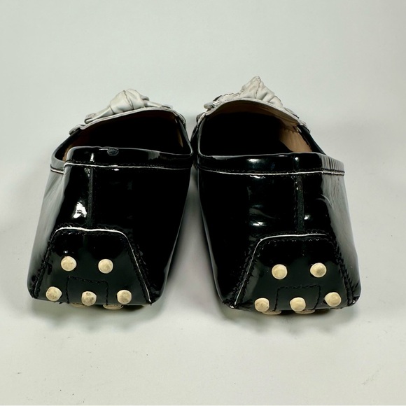 Tod's Women's Bilbao Black Patent Leather Loafers - Picture 10 of 12